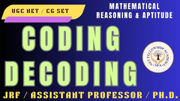Coding-Decoding PYQ | Mathematical Reasoning & Aptitude | UGC NET Teaching & Research Aptitude