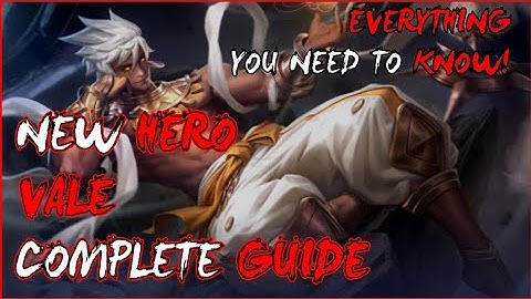 New Hero Vale Complete Tutorial/Vale Guide(How to use vale)!All skills Well Explained|Mobile Legends