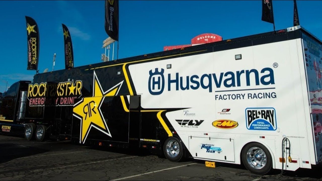 Camion 1/32 ROCKSTAR ENERGY HUSQVARNA FACTORY - Newray - Neuf