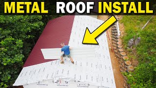 Metal Roof Full Install Build a 20x30 Workshop