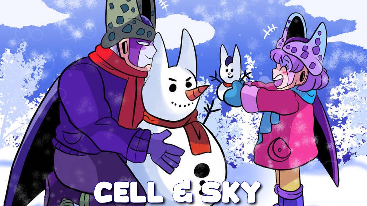 Cell & Sky Compilation | DBZ COMIC DUB