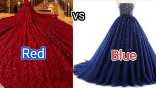 Red vs Blue| Blue vs Red| Which is your favourite| Choose One (Pick one)#cute #challenge #choose