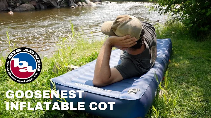 Goosenest Inflatable Cot (Captioned in French)