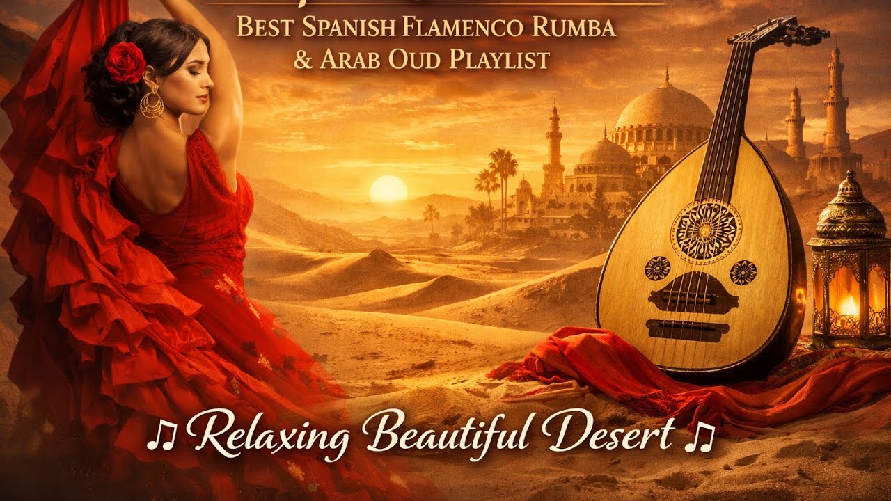 Pure Magic! Best Spanish Flamenco Rumba & Arab Oud Playlist 🎶Relaxing Beautiful Desert reverb