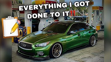 FULL MOD LIST ON MY Q50‼️🔧 1 OF 1 SLIME BUNNY Q🔥🫠