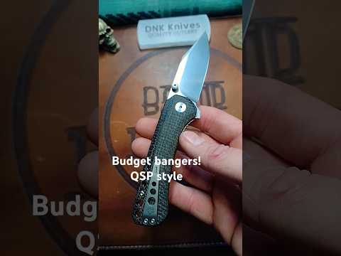 Two decent budget knives from qsp, both are less than $50! Both are made well. Both perform well.