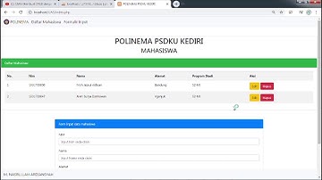 CRUD dengan PHP & MySQL + Bootstrap 4