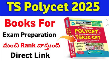 TS Polycet 2025 Books | TG Polycet 2025 Books for Preparation | TS Polycet Exam Preparation books