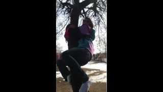 Video Thumbnail for The end of my tree climbing! I lost a shoe:/