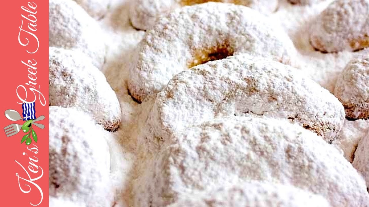 How To Make Kourabiedes Traditional Greek Butter Cookies YouTube