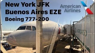 Vuelo NEW YORK (JFK) BUENOS AIRES (EZE). AA953 American Airlines Boeing 777-200. Clase Turista.