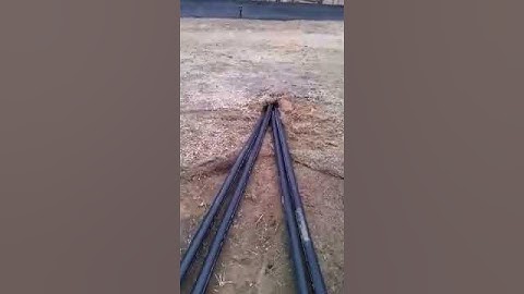 Installing Geothermal Supply & Return Lines