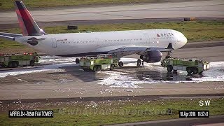 Delta Air Lines Engine Fire At Atlanta (April, 2018)