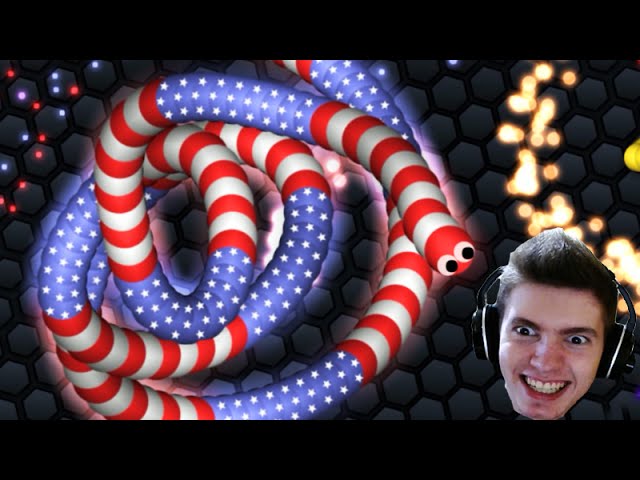 Slither.io - COBRA NO TOP3 de PRIMEIRA! (SLITHERIO) 