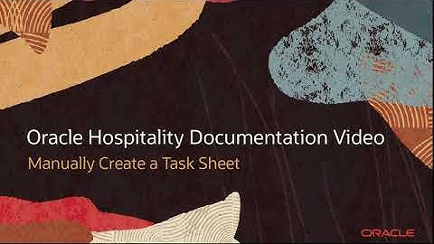 Hospitality Documentation–OPERA Cloud 20.4: Manually Create a Task Sheet