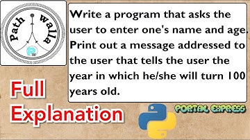 Write a program that asks the user to enter one