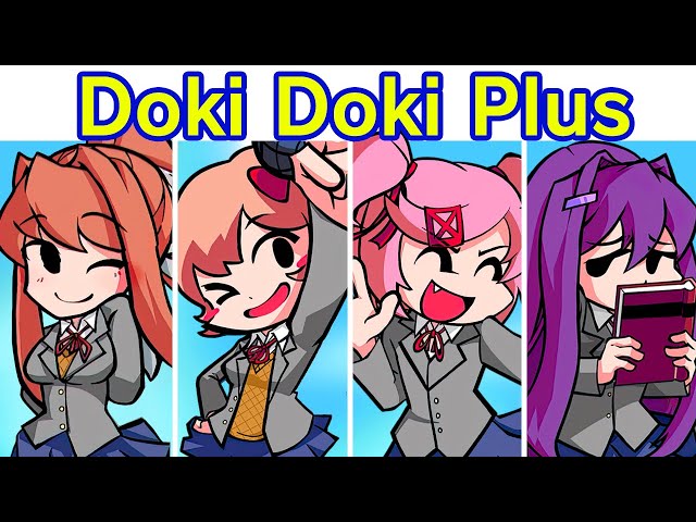 Friday Night Funkin' VS Monika + Doki Doki Takeover Plus (FNF Mod) (Doki Doki Literature Club/DDLC) class=