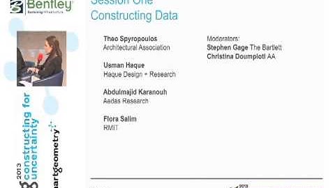 Smartgeometry 2013 -- Session 1 -  Panel Discussion