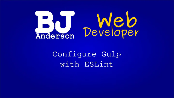 Configure Gulp with ESLint