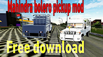 How to download bolero pickup mod in bus simulator Indonesia| Mahindra bolero pickup mod|#bussidmods