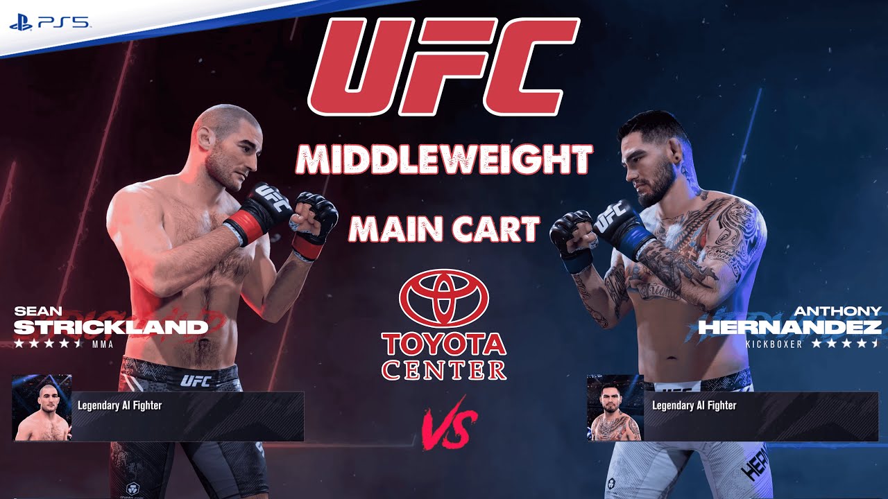 UFC Fight Night | Epic Middleweight Clash ! Strickland vs Hernandez | UFC 5 - PS5™[4K]