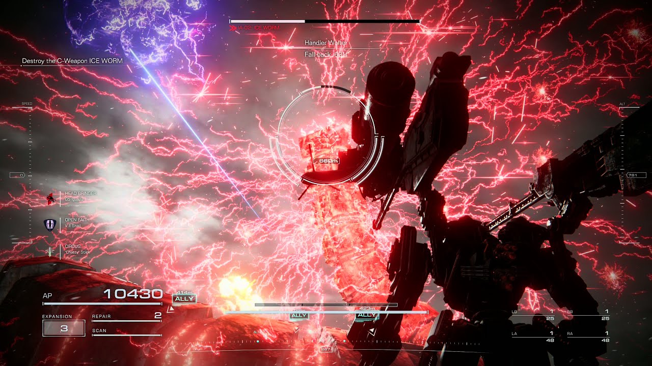 Armored Core 6 - ICE WORM. No Damage Boss Fight. (S-Rank)