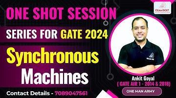 Synchronous Machines | One Shot Session Series | GATE 2024 | Ankit Goyal | One Man Army
