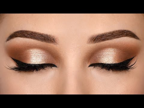 Video: Brown Copper Gold Smokey Eye Makeup Look