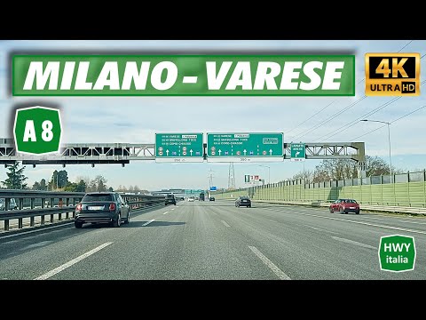 Video 4K | MILANO - VARESE | Autostrada A8 dei Laghi