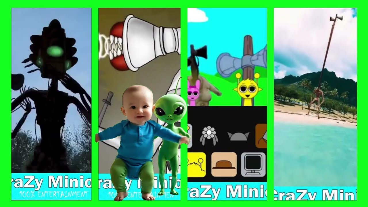 🚦 Traffic Light Head vs Siren Head  Coffin Dance Meme Long Video 😱 #sirenhead #sirenchallenge