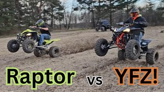 Yamaha YFZ 450r vs Raptor 700r