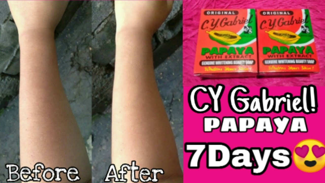 C.Y. GABRIEL WHITENING BEAUTY SOAP (REVIEW) PAPAYA WITH EXTRACT Mich