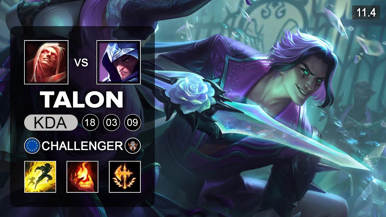 Talon Mid vs Vladimir - EUW Challenger Patch 11.4