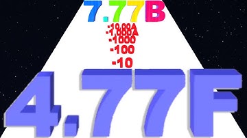 NUMBER MERGE RUN - Number Master 3D (Infinity Mode, Reach 4.77F)