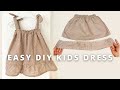 No Pattern! | Easy and Fast way to make Kids Dress | 6-12 mos