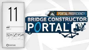 Bridge Constructor Portal Gameplay - (PC/2K 60FPS) - Proficiency Level 11 - Catch-22