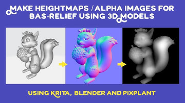 Make heightmap / alpha images for Bas Relief Using 3D Models