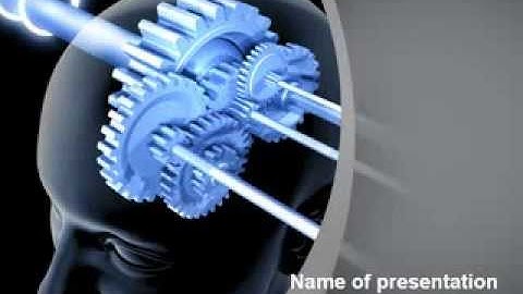 Mechanisms Of Brain PowerPoint Template by PoweredTemplate.com