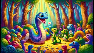 Sally the Snake's Colorful Surprise | Bedtime stories | Audio book | Kids