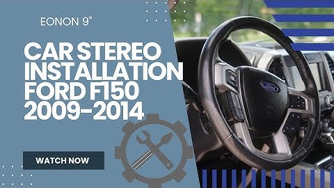 Eonon 9" Android car stereo install 2009 - 2014 Ford F150