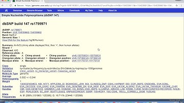 UCSC Genome Website Tutorial