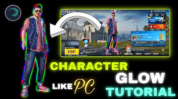 How To Add Pubg Character Glow Tutorial 😍🔥 | Rainbow Character Glow | Azeem Editx ❤️