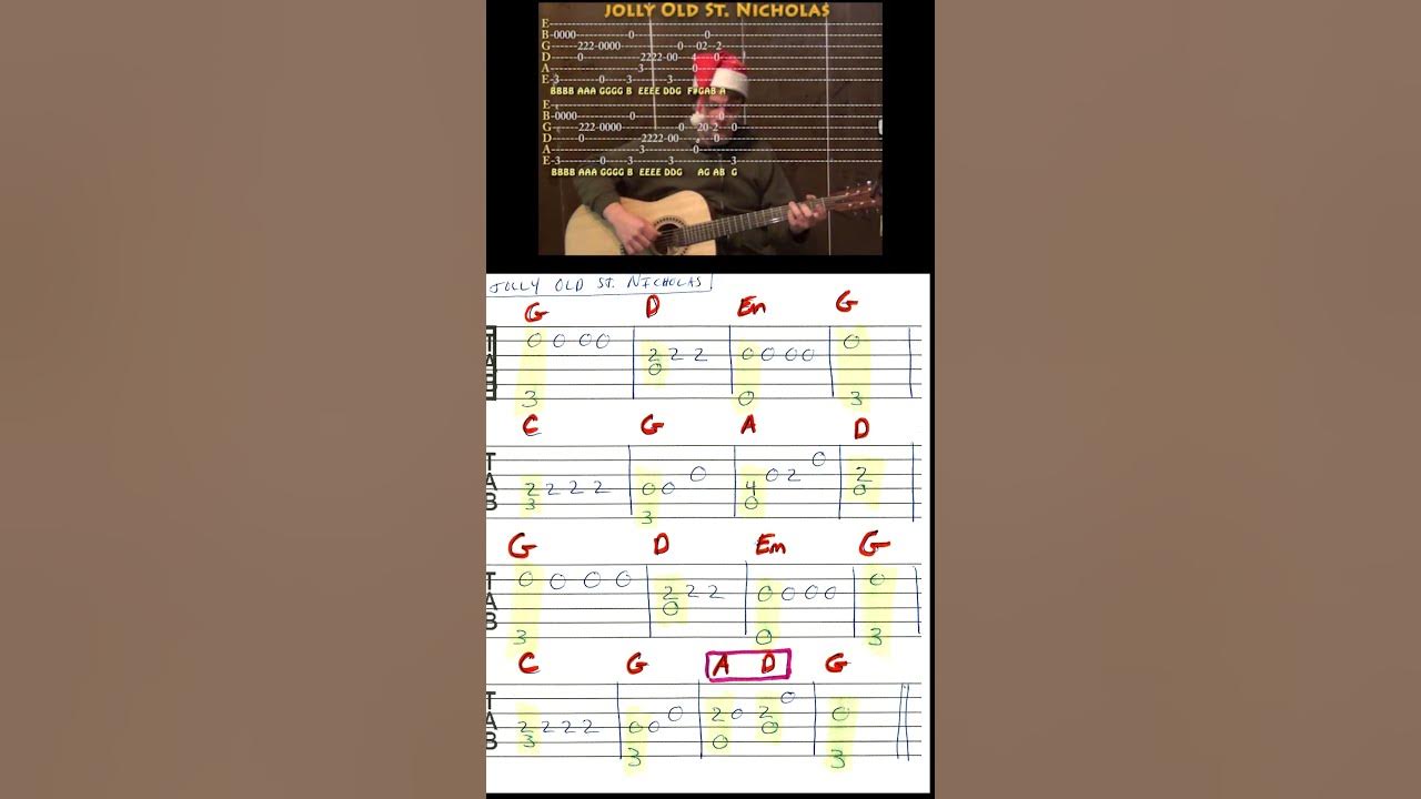 Jolly Old St. Nicholas (Christmas) Solo Guitar Cover Lesson with TAB #shorts #guitartok Jolly Old St. Nicholas (Christmas) Solo Guitar Cover Lesson with TAB #shorts #guitartok