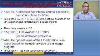 Operation Research (Lecture: 21) Branch and bound Method