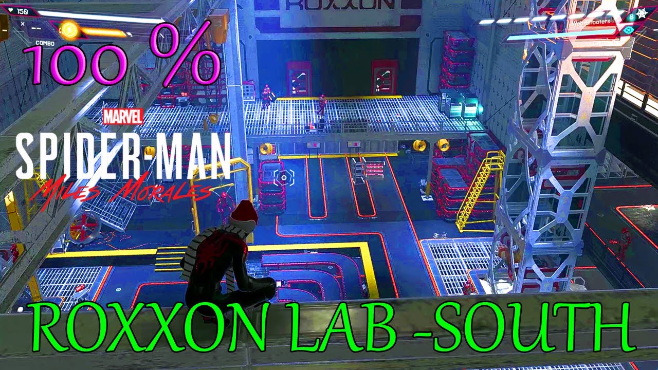 SPIDERMAN MILES MORALES PC SIDE MISSION ROXXON LAB SOUTH