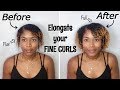 How I STRETCH My Wash N Go | FLUFF & DEFINE Fine Curls!