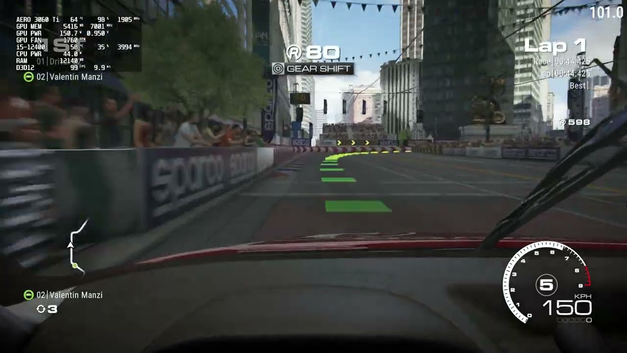 GRID: Legends | Velka 3 Build | 3060 Ti | i5-12400 | 1080p Benchmark | Ultra High Preset