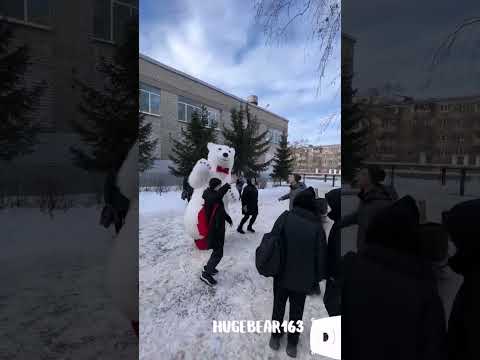 лучший подарок это эмоции! #белыймишка #ростоваякукла #деньрождения #самара