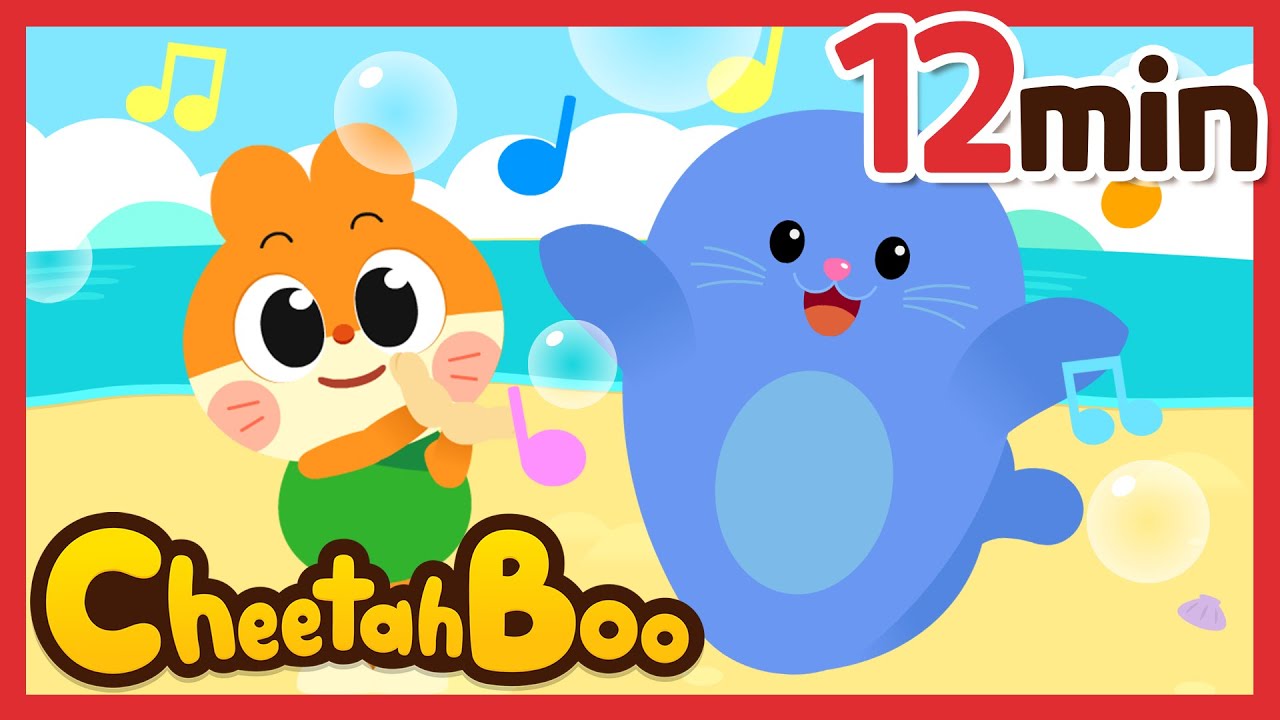 Clapping Seals Song + Animal Songs Compilation Nursery Rhymes Kids song Cheetahboo YouTube