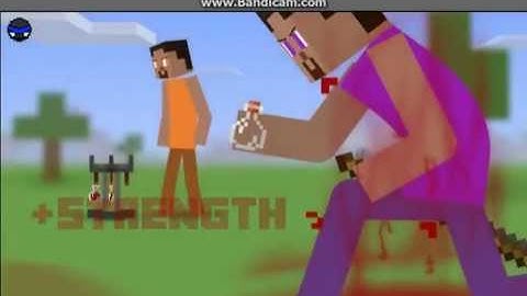 Minecraft animation Showdown between 8 classes and Herobrine